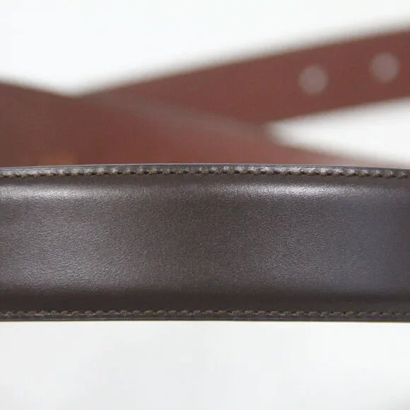 Coach Vintage Belt Men sz 38 Brown Leather Brass Buckle Classic style - Picture 4 of 10